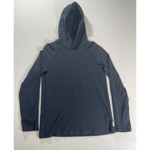 Reigning Champ Long Sleeve Hooded Shirt Pullover Lightweight Blue Men's Size S